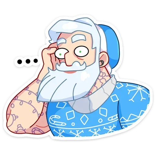 😐 Стикер «Gay Мороз» для Telegram
