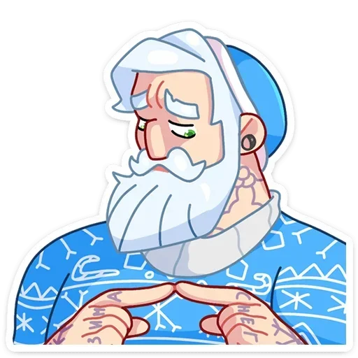 😔 Стикер «Gay Мороз» для Telegram