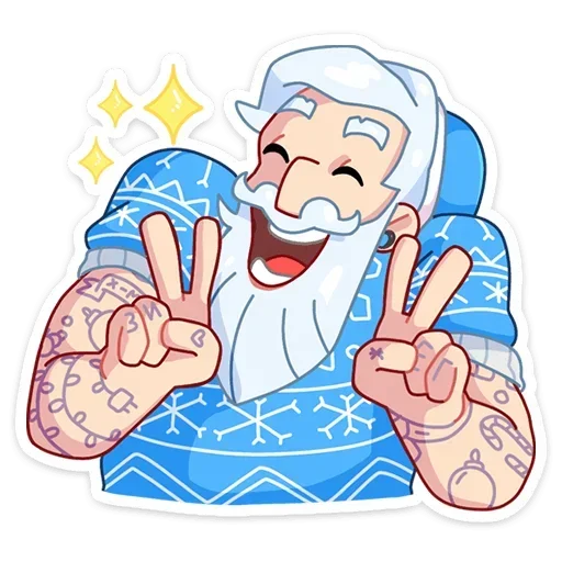 ✌ Стикер «Gay Мороз» для Telegram