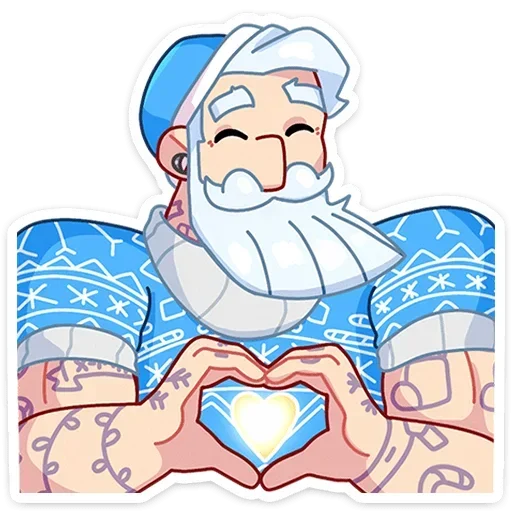❤ Стикер «Gay Мороз» для Telegram
