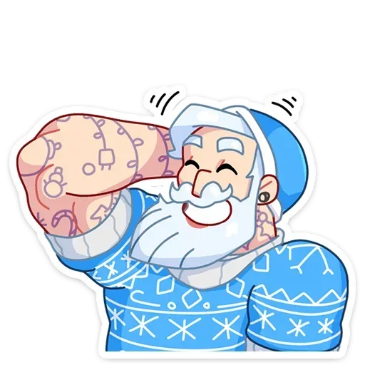 😀 Стикер «Gay Мороз» для Telegram