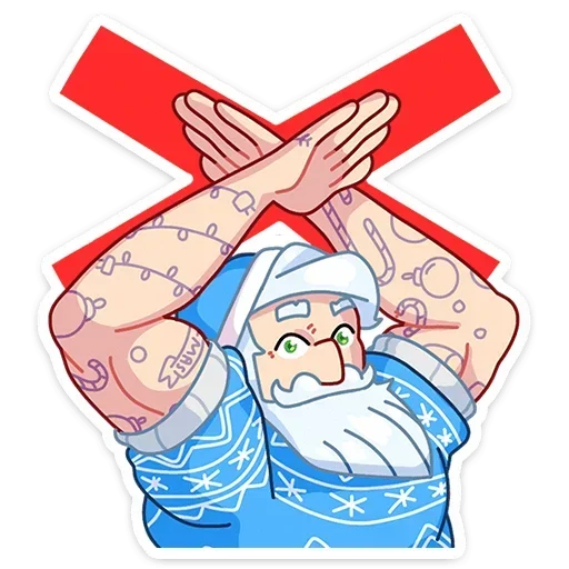 🙅‍♂️ Стикер «Gay Мороз» для Telegram