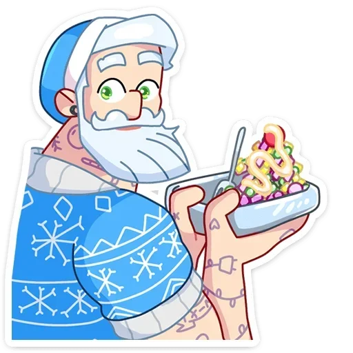 🥗 Стикер «Gay Мороз» для Telegram