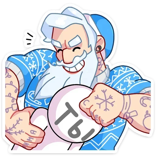 😡 Стикер «Gay Мороз» для Telegram