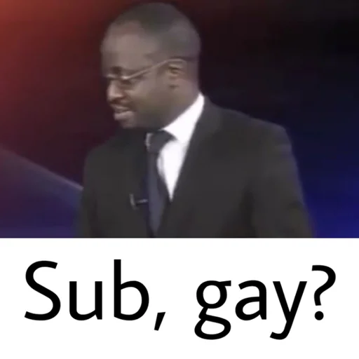 😕 Стикер «Gay?» для Telegram