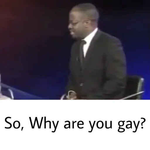 🙄 Стикер «Gay?» для Telegram