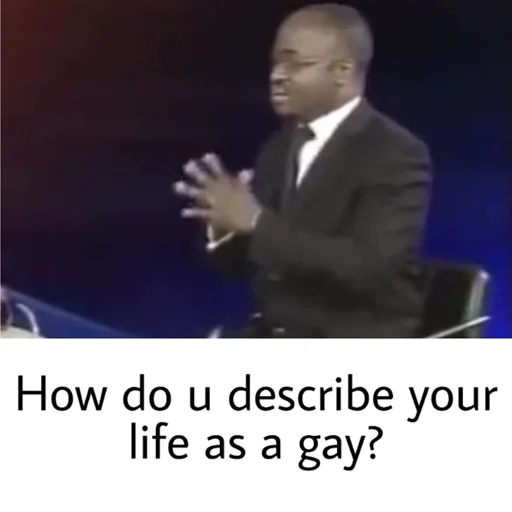 😐 Стикер «Gay?» для Telegram