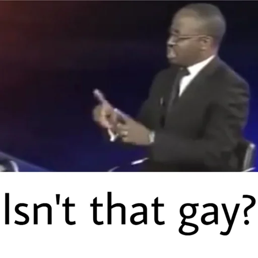 😐 Стикер «Gay?» для Telegram