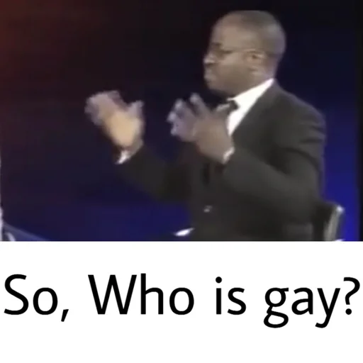 🤨 Стикер «Gay?» для Telegram