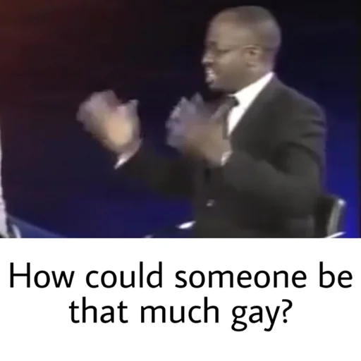 🤦‍♂ Стикер «Gay?» для Telegram