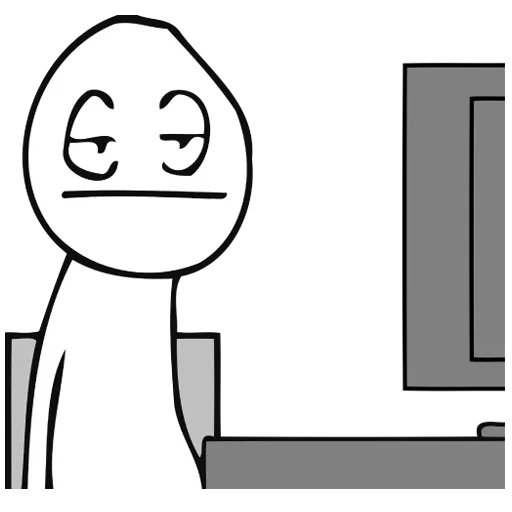 Стикерпак Guy Behind The Desk для Telegram