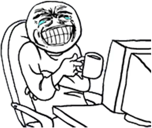 😂 Стикер «Guy Behind The Desk» для Telegram