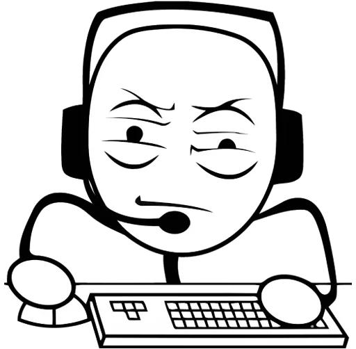 🤔 Стикер «Guy Behind The Desk» для Telegram