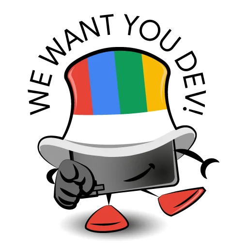 👇 Стикер «Gdgdevparty» для Telegram