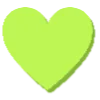 ❤️ Эмодзи «Зелёные кислотные буквы» для Telegram