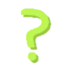 ❓ Эмодзи «Зелёные кислотные буквы» для Telegram