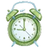 ⏰ Эмодзи «Зелёные кислотные буквы» для Telegram