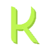 🔤 Эмодзи «Зелёные кислотные буквы» для Telegram