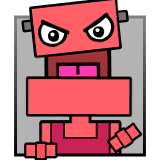 😠 Стикер «Geometry Dash Shopkeeper» для Telegram