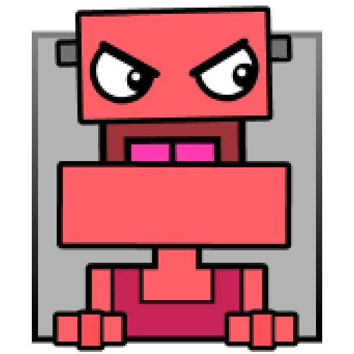 😠 Стикер «Geometry Dash Shopkeeper» для Telegram