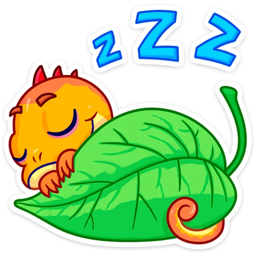 😴 Стикер «Геккоша» для Telegram