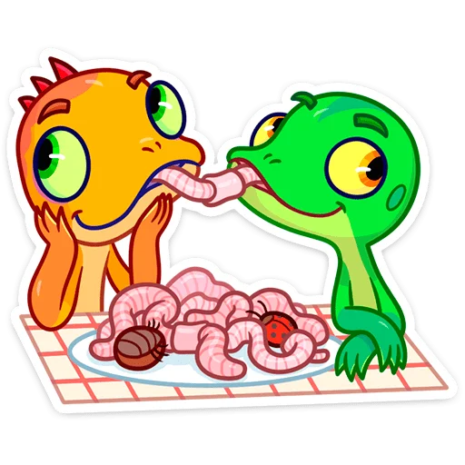 😘 Стикер «Геккоша» для Telegram