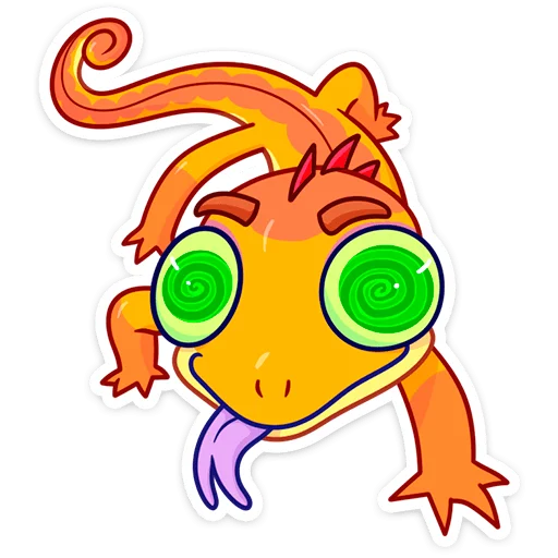 😋 Стикер «Геккоша» для Telegram