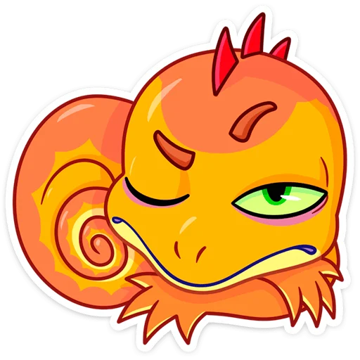 😕 Стикер «Геккоша» для Telegram