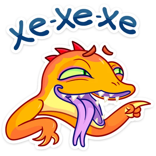 😂 Стикер «Геккоша» для Telegram