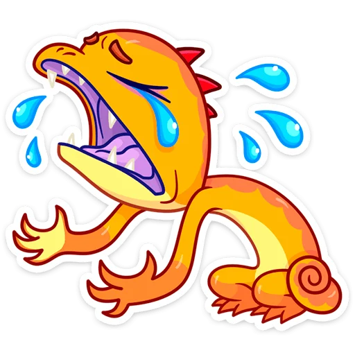 😭 Стикер «Геккоша» для Telegram
