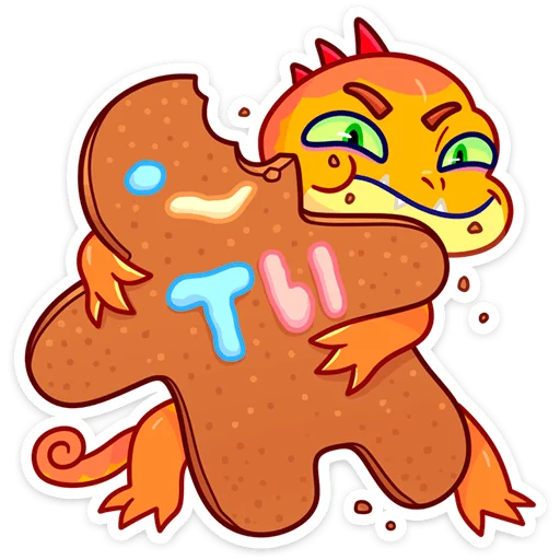 😈 Стикер «Геккоша» для Telegram