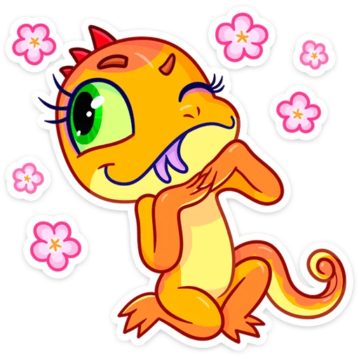 😉 Стикер «Геккоша» для Telegram