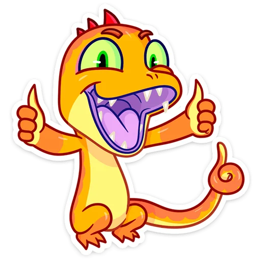 👍 Стикер «Геккоша» для Telegram