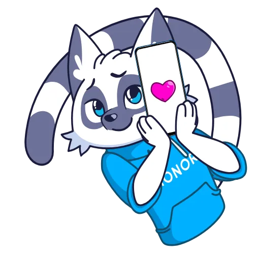 ❤️ Стикер «Новый год с Гиком» для Telegram