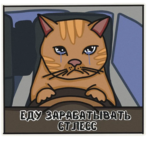 😢 Стикер «Котеечная» для Telegram