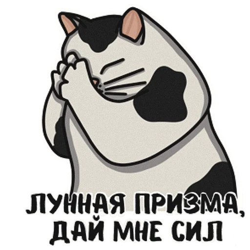 🤞 Стикер «Котеечная» для Telegram