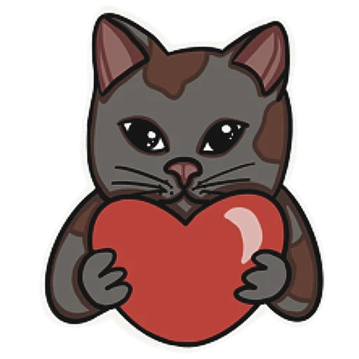 ❤️ Стикер «Котеечная» для Telegram