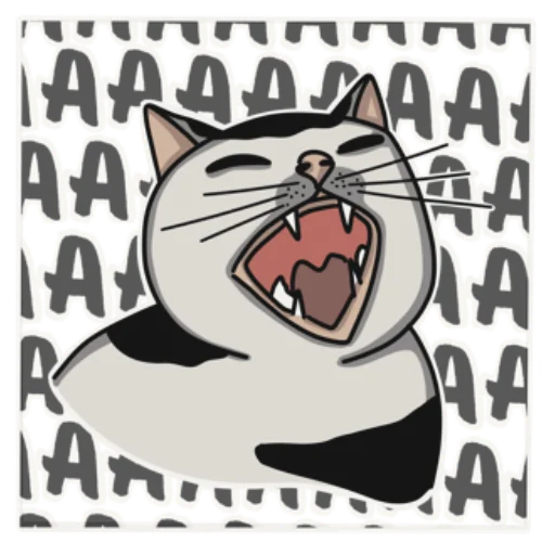 😫 Стикер «Котеечная» для Telegram