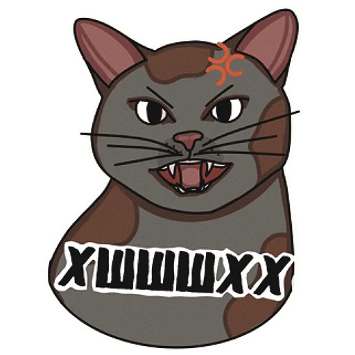 😡 Стикер «Котеечная» для Telegram