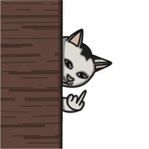 🖕 Стикер «Котеечная» для Telegram