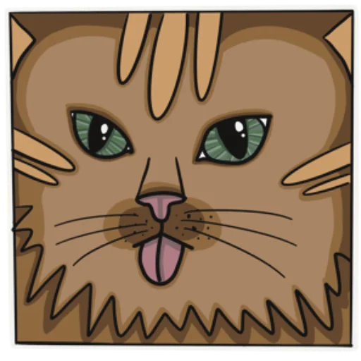 😛 Стикер «Котеечная» для Telegram