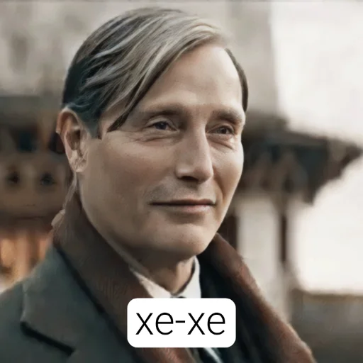 😆 Стикер «Гриндевальд (Мадс)» для Telegram