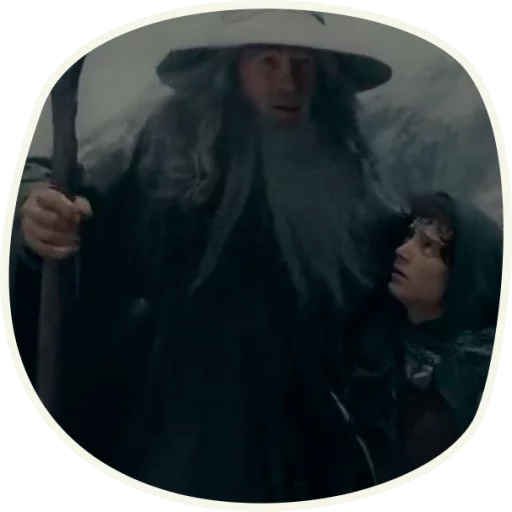 😱 Стикер «⭕ Gandalf (first movie)» для Telegram