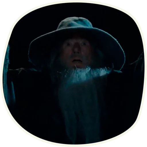 😧 Стикер «⭕ Gandalf (first movie)» для Telegram