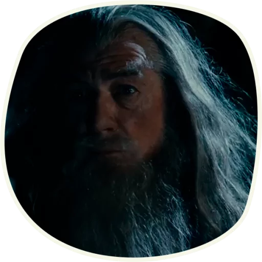 😦 Стикер «⭕ Gandalf (first movie)» для Telegram