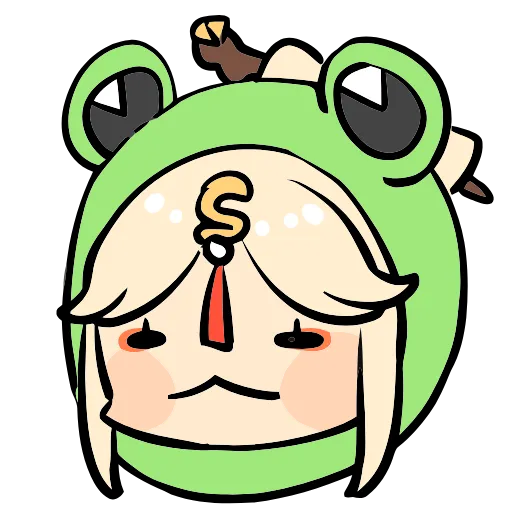 🐸 Эмодзи «Genshin Impact Frogs» для Telegram