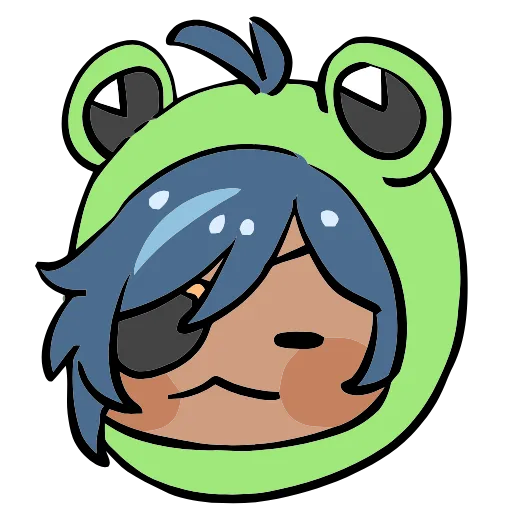 🐸 Эмодзи «Genshin Impact Frogs» для Telegram