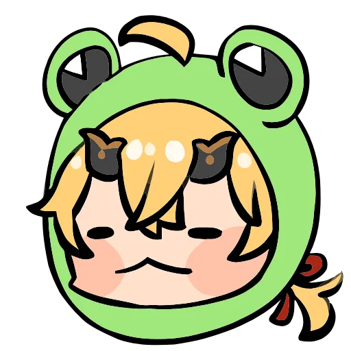 🐸 Эмодзи «Genshin Impact Frogs» для Telegram