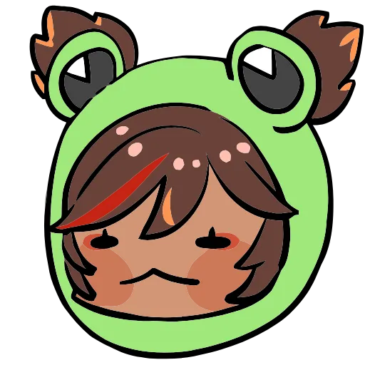 🐸 Эмодзи «Genshin Impact Frogs» для Telegram