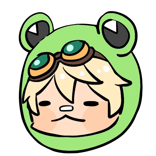🐸 Эмодзи «Genshin Impact Frogs» для Telegram